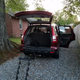 Illustration for article titled Just bought this nifty hitch mount bike rack.